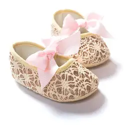 Обувь для малышей с мягкой подошвой для маленьких девочек противоскользящая обувь для новорожденных на 18 месяцев