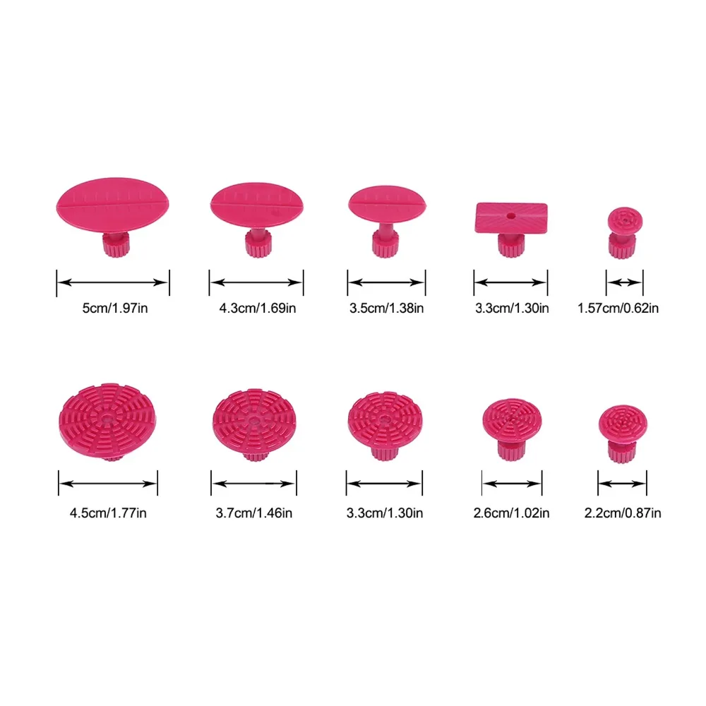 Супер PDR Инструменты 10 шт. розовые пластиковые клеевые Вкладыши + резиновая