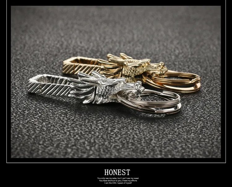 Китайский брелок в виде дракона, держатель ключей в деловом стиле, роскошные подарки, кошелек для ключей, поясной держатель, чехол