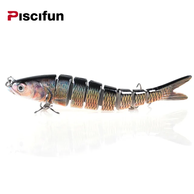 Best Offers Piscifun Hard Fishing Lure 14CM 27g Lifelike Multi Jointed 3D Eyes Lure 8-Segment Hard Lure Crankbait With 2 Hook Fishing Baits Best Offers Piscifun Hard Fishing Lure 14CM 27g Lifelike Multi Jointed 3D Eyes Lure 8-Segment Hard Lure Crankbait With 2 Hook Fishing Baits