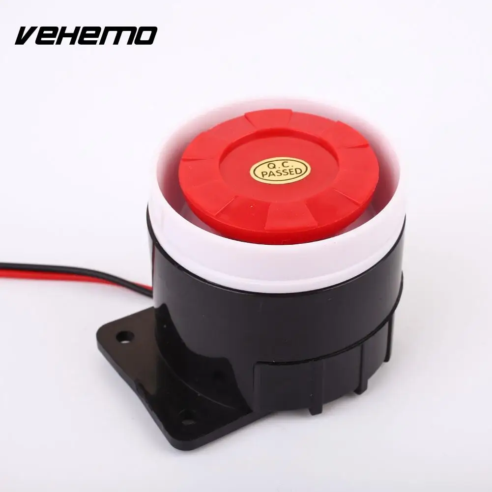 Vehemo 24V High Tone Electric High Sensitivity Alarm Horn Buzzer Anti Theft Loud Speaker Car