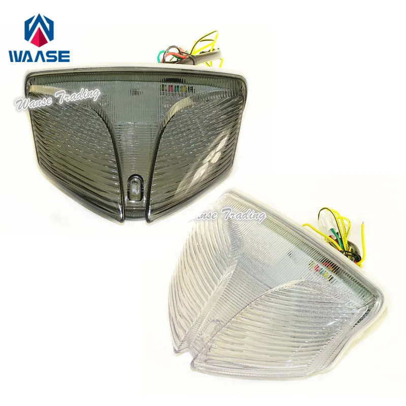 

waase For Suzuki GSX-R GSXR 1000 2009 2010 2011 2012 2013 - 2016 E-Mark Rear Tail Light Brake Turn Signals Integrated LED Light