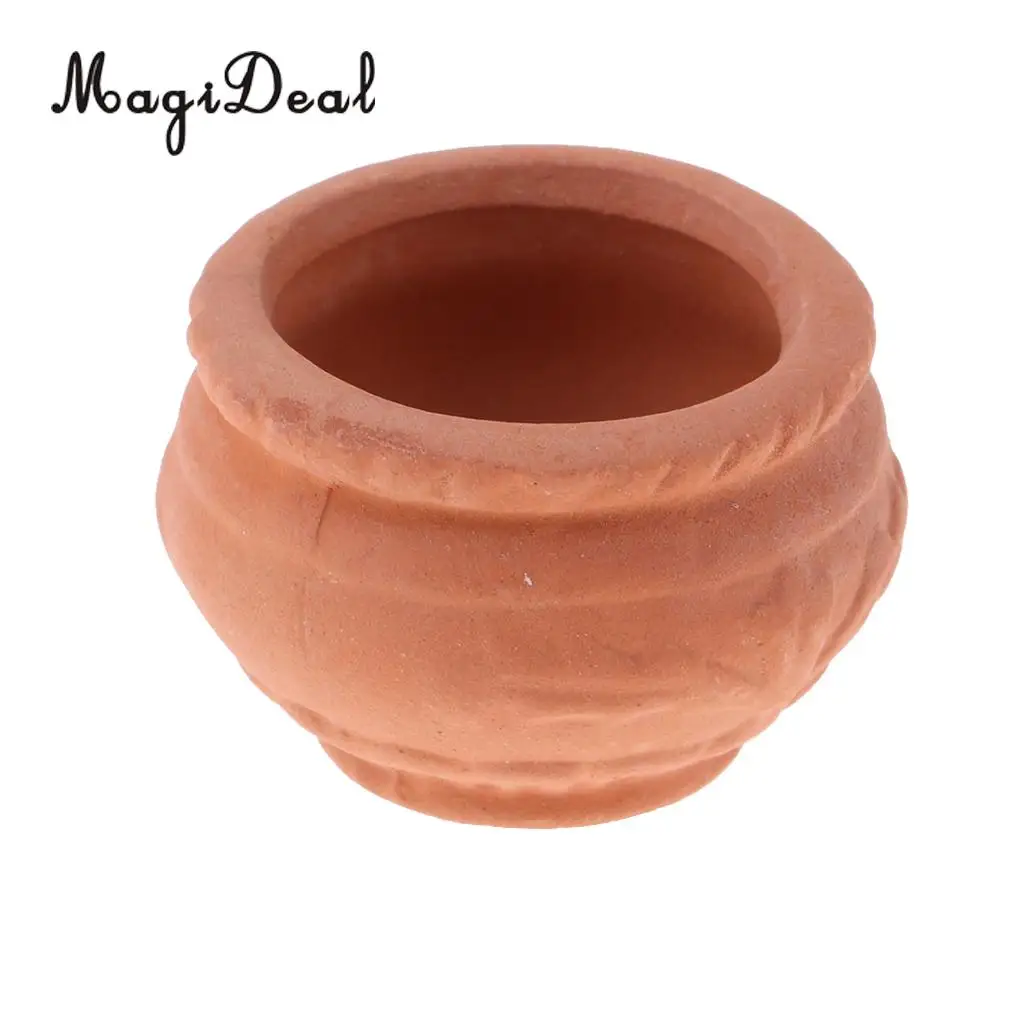 DIY Doll House Miniatures 1:12 Accessories Mini Flower Pot Fairy Garden Decoration