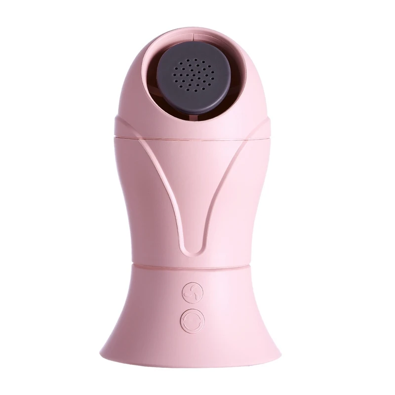 Настольный кожаный вращающийся маленький вентилятор Usb бесшумный циркуляционный вентилятор атмосферный циркуляционный вентилятор - Цвет: Pink