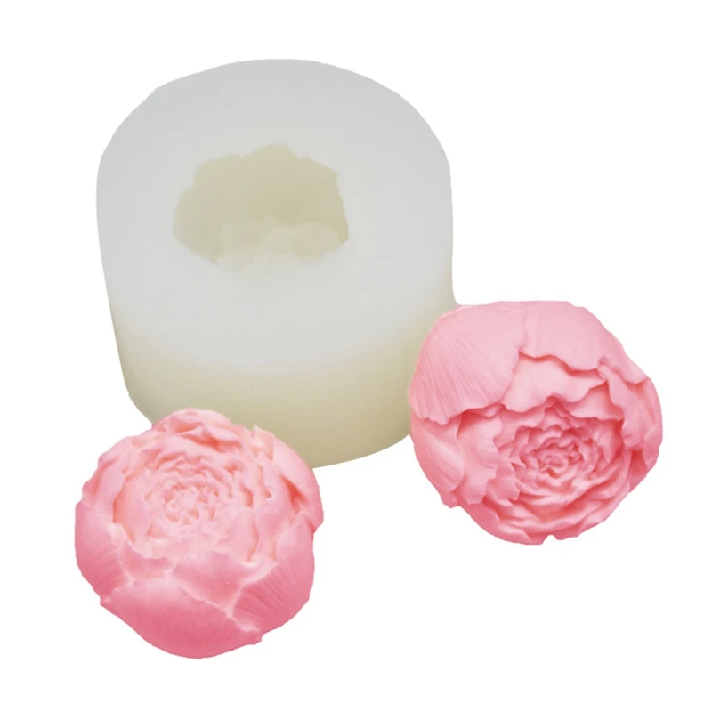 3D Rose Bud Shape Fondant Cake Silicone Mold Cookie Ice Cream Molds Biscuits Candy Chocolate Mould Baking Cake Decoration Tools