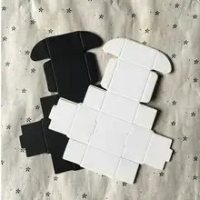 100 шт мини размер коробки 4x4x2,5 см черный белый подарок дешевая упаковка коробка/свадебные драги коробки индивидуальные коробки