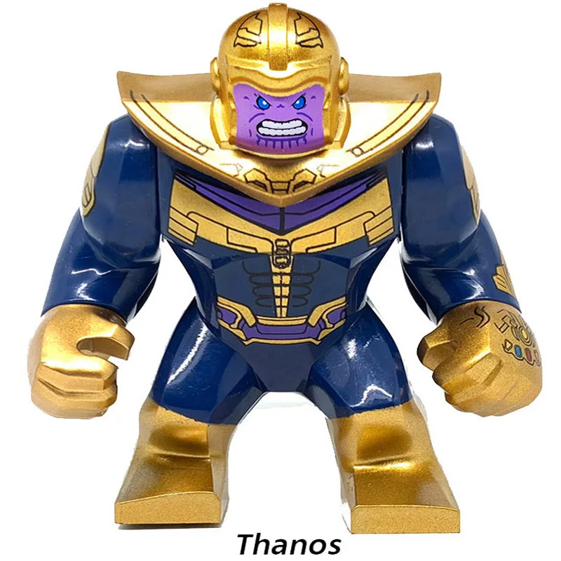 Super Heroes lEGOED Marvel Avengers Infinity War Iron Man Thanos Thor Black Panther Falcon Gamora Hulk Building Blocks toy