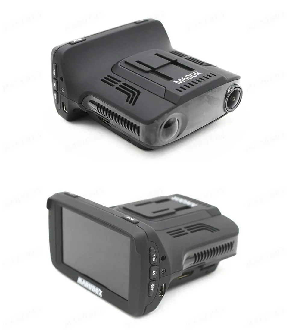 Marubox M600R Автомобильный видеорегистратор Комбо-устройство 3 в 1 : Видеорегистратор радар-детектор и GPS-информатор Запись Super HD 1296P Обновленные