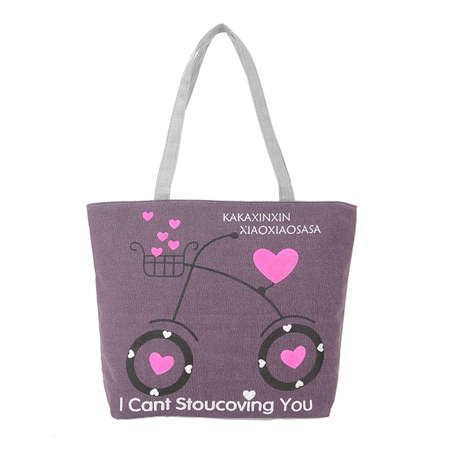 Love Bicycle Canvas Handbag Preppy School Bag For S Women Love Bicycle Canvas Handbag Preppy School Bag For S Women Handbags Cute Bags Lt88