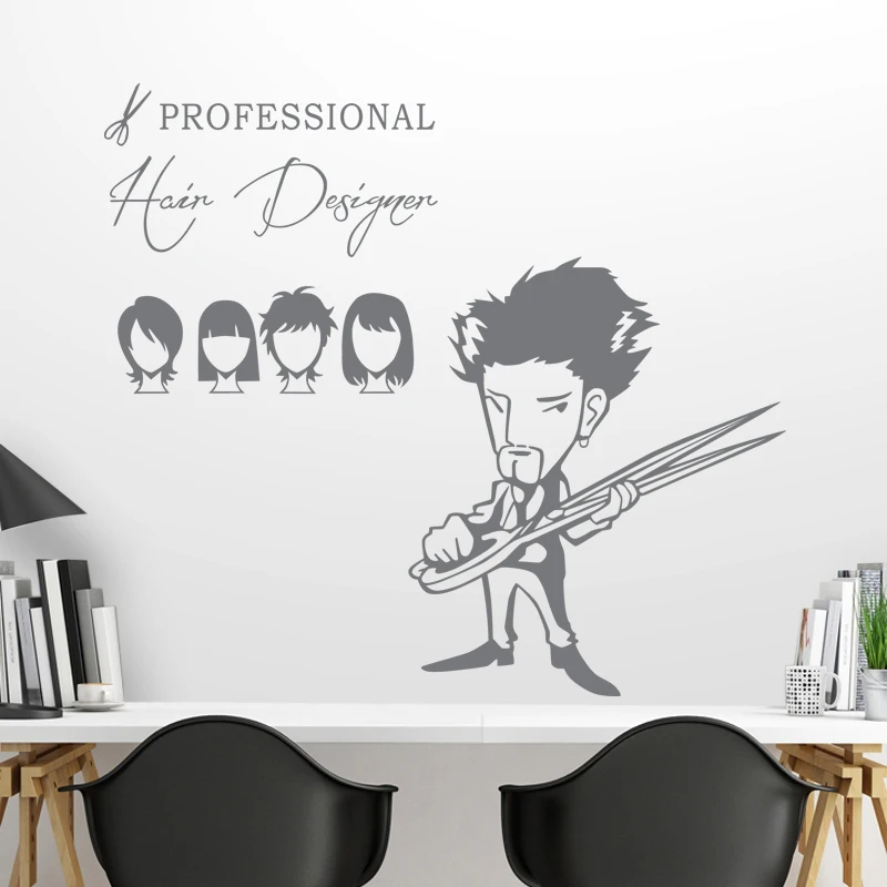 Dctal Professional Hairdresser Sex Girls Lady Hair Salon Name Wall