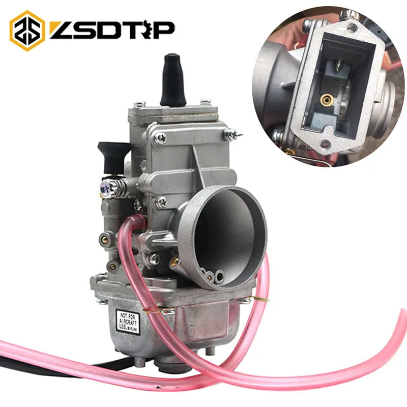 

ZSDTRP Mikuni TM34 TM32 Flat Slide 32mm 34mm Carburetor Spigot TM Carbs for Honda CR250 for Kawasaki KX125 150