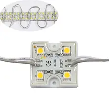 100 шт. 5050 SMD 4D светодиодный модуль холодный белый/теплый белый красные, синие зеленый RGB Водонепроницаемый DC12V свет лампы для Светодиодный признаки рекламы