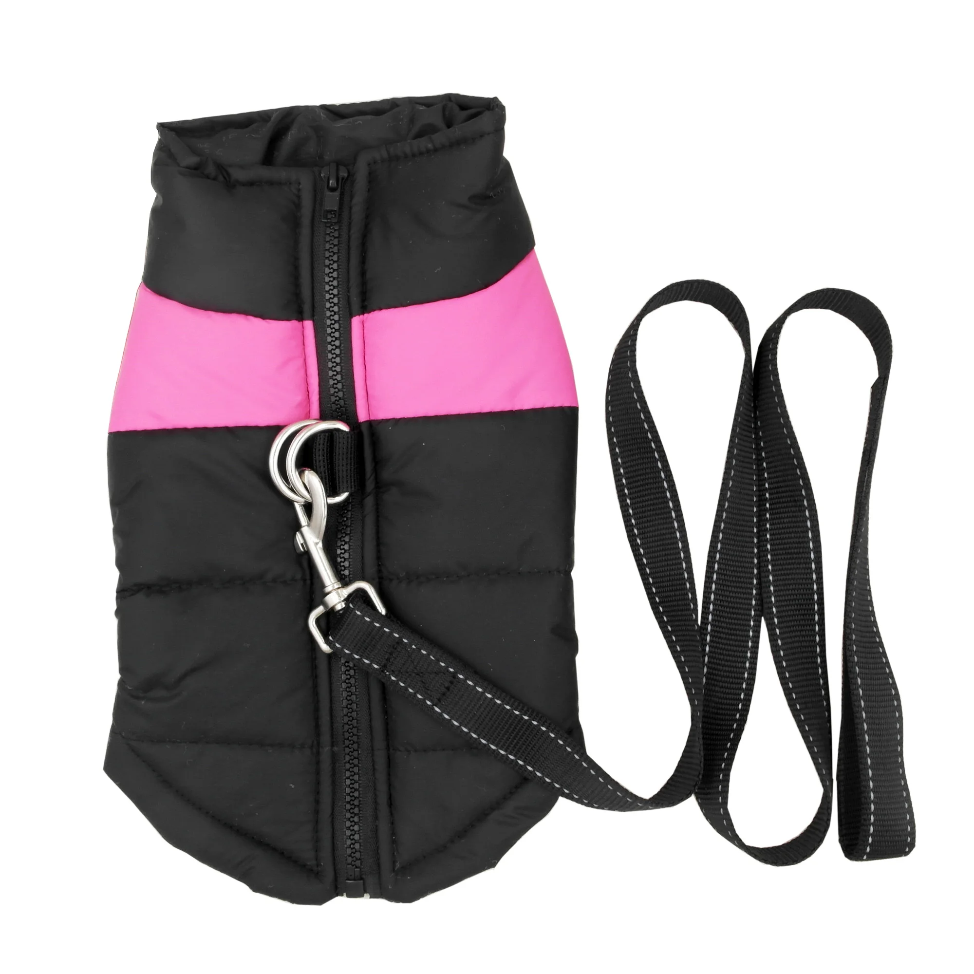 

Winter Small large Dog Coat with 120cm dog leash Puppy dog Jacket Coat Waterproof Dog outfit Ski Pet Overalls Clothes S-5XL