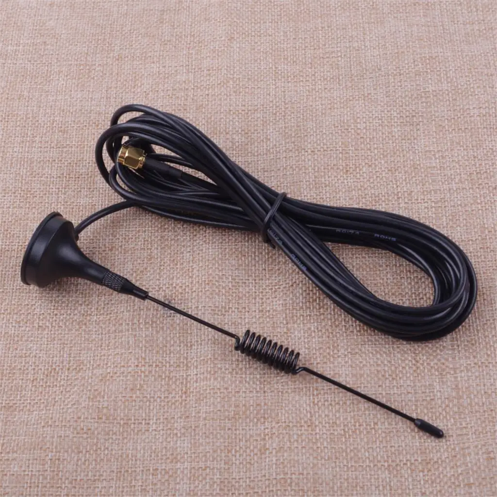 

CITALL Black DAB Digital Highway Car Radio High Gain Aerial Antenna SMA Fitting Magnetic Base 4m Cable