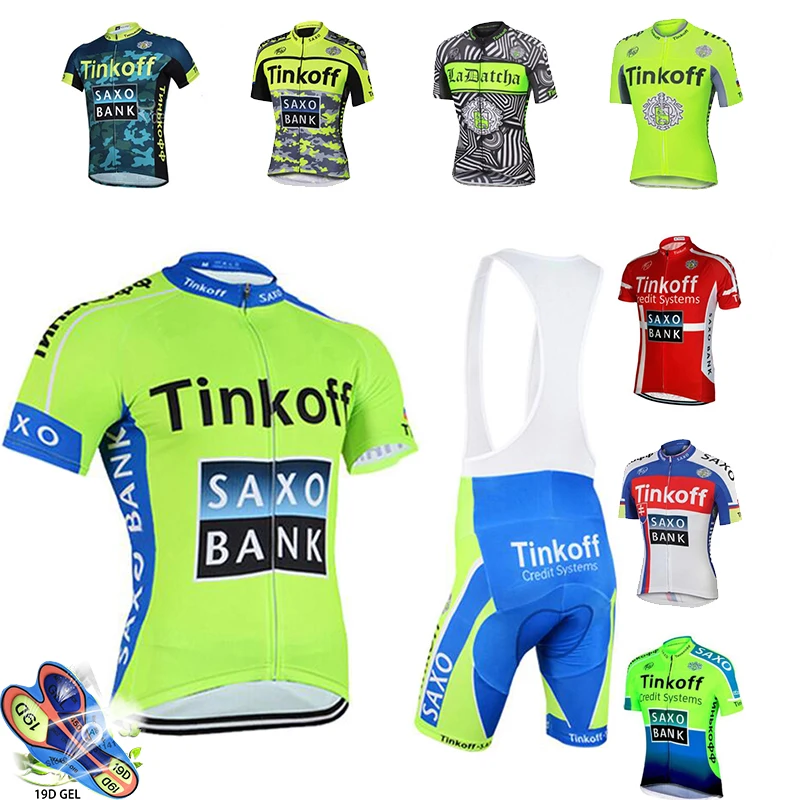 Tinkoff Pro verano equipo de Ciclismo conjuntos de Ropa de Ciclismo de alta calidad Ropa de Ciclismo Kit hombres de triatlón Skinsuit Skying bicicleta uniforme