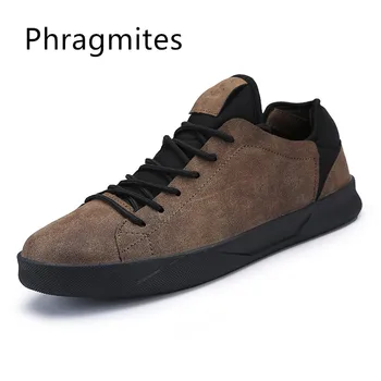 

2019 British Shoes Faux Suede Men Shoes Casual Large Sizes Fashion For Male Footwear Comfortable ZapatTrainers Zapatillas Hombre
