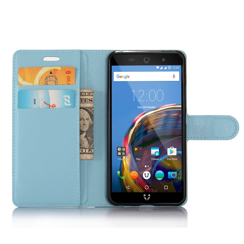 

Luxury Litchi Texture Flip Leather Cover Case for Wileyfox Swift 2 / Swift2 Plus 5.0 inch Wallet Stand Style Magnetic Phone Case