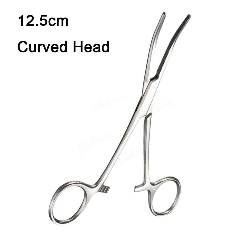 

Clamp Holder Pet Pliers Stainless Steel Straight / Curved Tweezers Pet Medical Hemostatic Forceps For Pet Hair