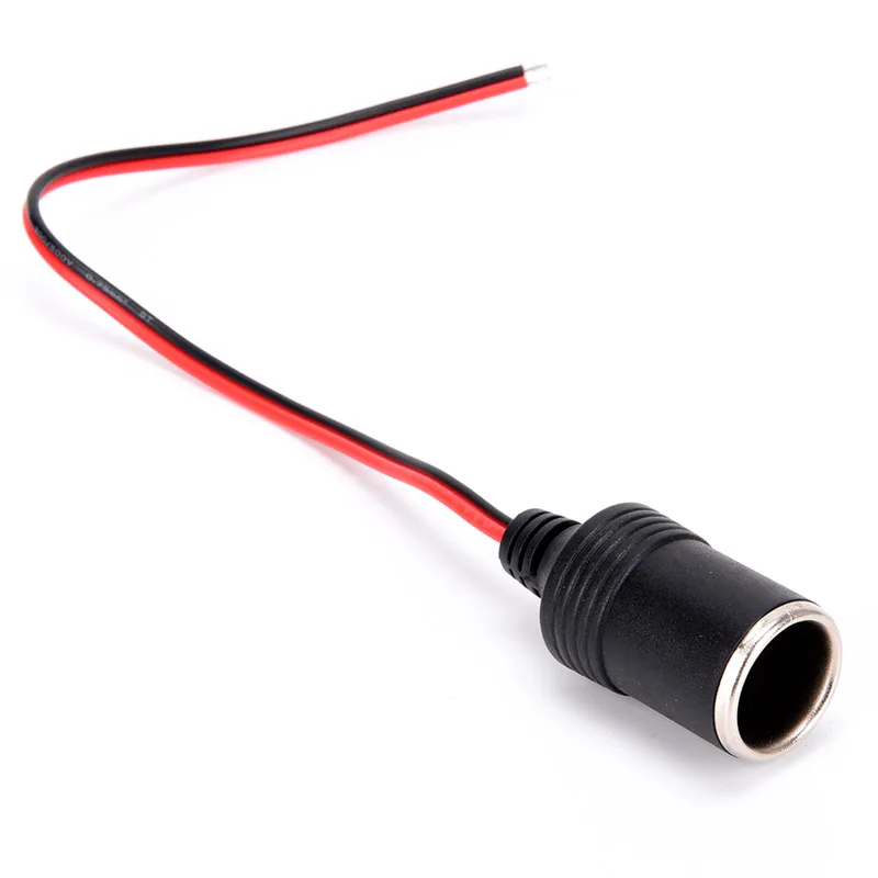 

1Pcs Cigarette Lighter Connector Plug With Female Socket Plug 12V/24V 5A Power Red Light Car Navigation Car Charger Plug