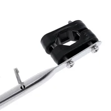 Антикоррозийная нержавеющая сталь рейку флаг штаба полюс 15 ''флаг лодки полюс для морского Каяка-серебро