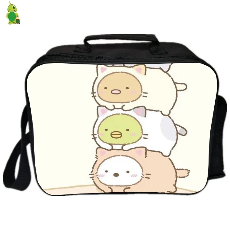 Мультфильм Sumikko urashi ланч-мешок свежего хранения охлаждающая сумка теплоизоляционные сумки для обедов Icepack Женская Мужская сумка для пикника - Цвет: 2