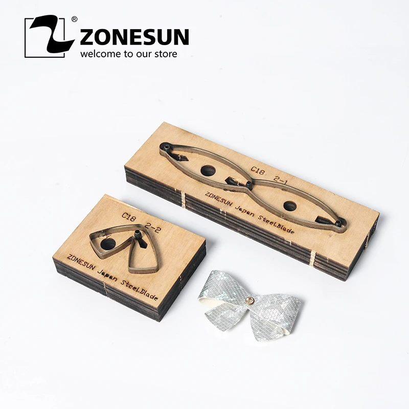 

ZONESUN Bowknot Leather Cutting Die Papercraft Paper Art Leather Decoration Tool For Die Cutting Machine Diy Handicraft Cutter