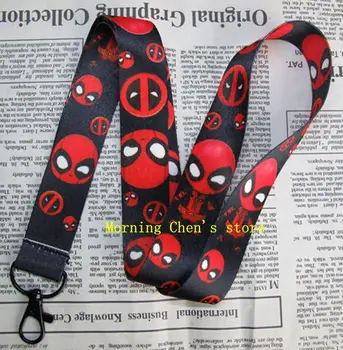

100 pcs /Wholesale lot cartoon Deadpool Necklace Strap Lanyards Cell Phone PDA Key ID Strap Charms LX-80