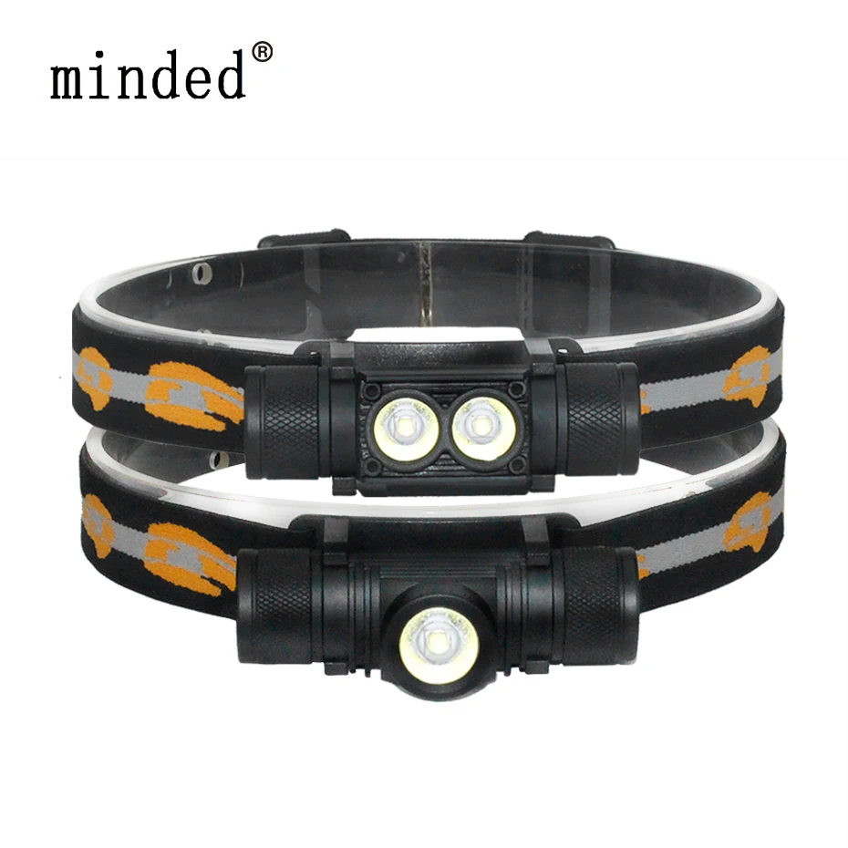 

LED Headlight 6-Mode Headlamp USB Charger White Light Forehead Head Torch Fishing Camping Hunting Flashlight by 18650 Battery
