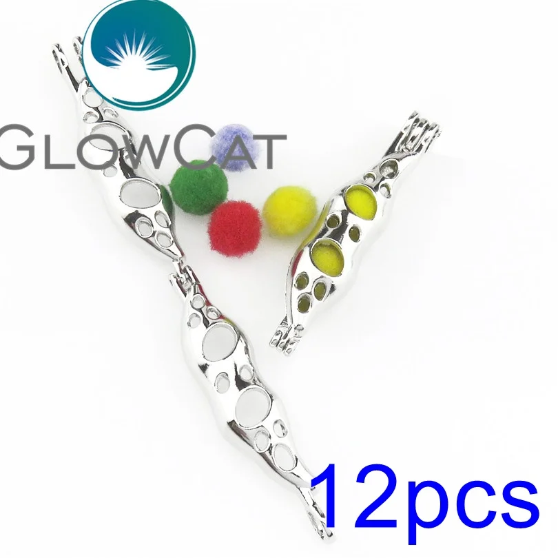 Glowcat завод горох жемчужина клетка ювелирных изделий бисер кулон эфирное масло