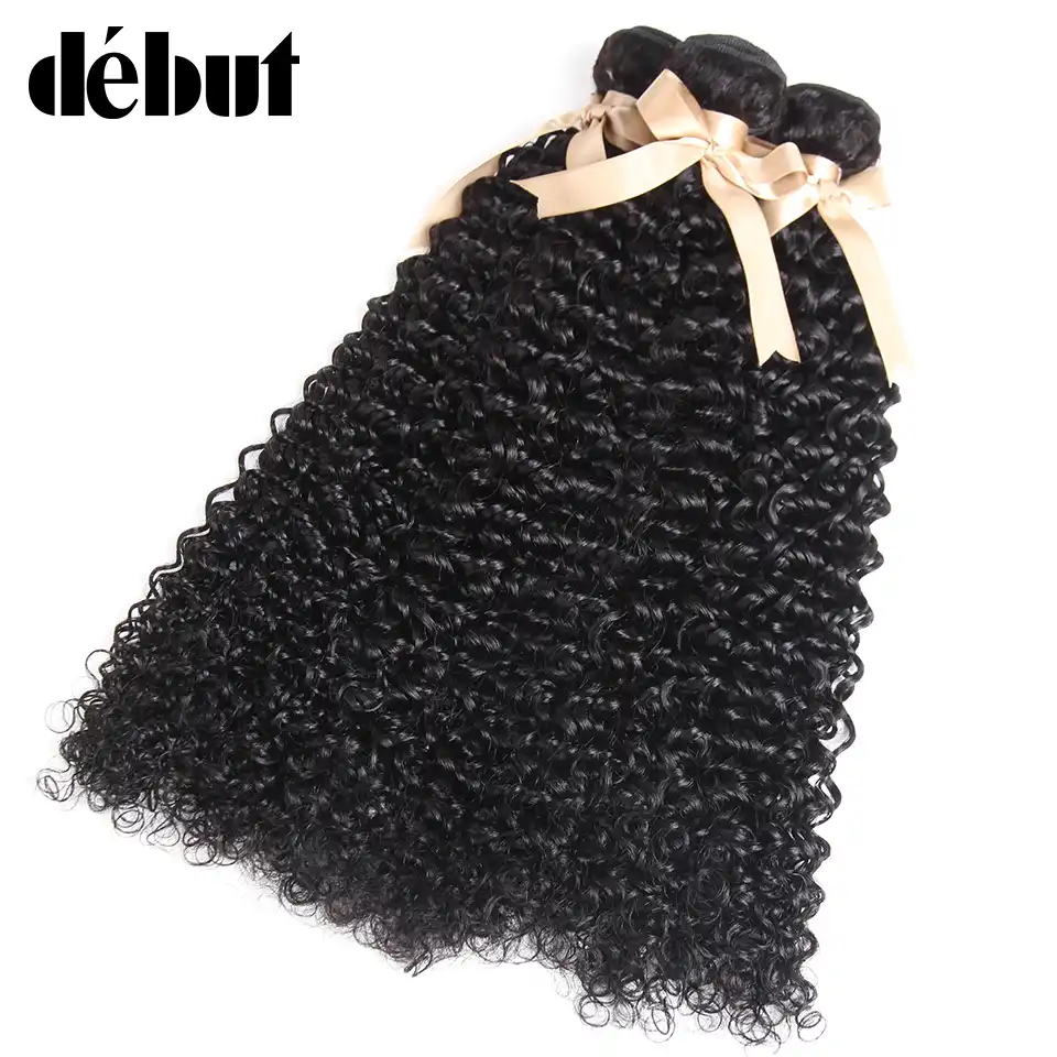 Малайзии вьющиеся 1/3/4 Связки натуральные волосы монгольский странный Extensiones