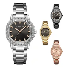 

Women Watches Fashion Gorgeous Crystal Rhinestone 35mm Diameter Alloy Case Bracelet Band Quartz Watch for Women relogio feminino