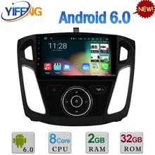 9 “Android 6.0 Octa Core WIFI RDS PX5 2 GB RAM 32 GB ROM DAB DVD del coche Reproductor MultiMedia Estéreo de Radio DEL GPS Para Ford Focus 3 2012-2016