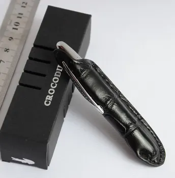 

CROCODILE MINI SPACE PEN SILVER COPPER GOLDEN BLACK 6 STYLE FOR CHOOSE BEST GIFT CUT LIGHT PORTABLE WITH LEATHER BAG FREE SHIP