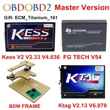 ECU Programmer KTAG V2.13+V2.33 KESS V2 V4.036 +FG TECH Galletto 4 V54+BDM FRAME Full KTAG V7.020 5.017 KESS V5.017 DHL Free