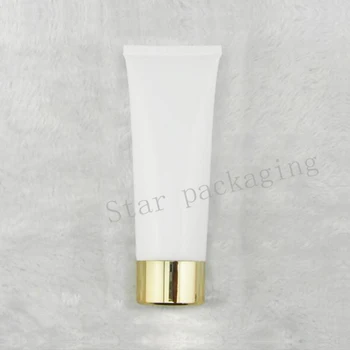 

100gX50pc White Empty Soft Tube For Cosmetic Packaging 100ML Lotion Cream Plastic Bottle Skin Care Cream squeeze Containers Tube