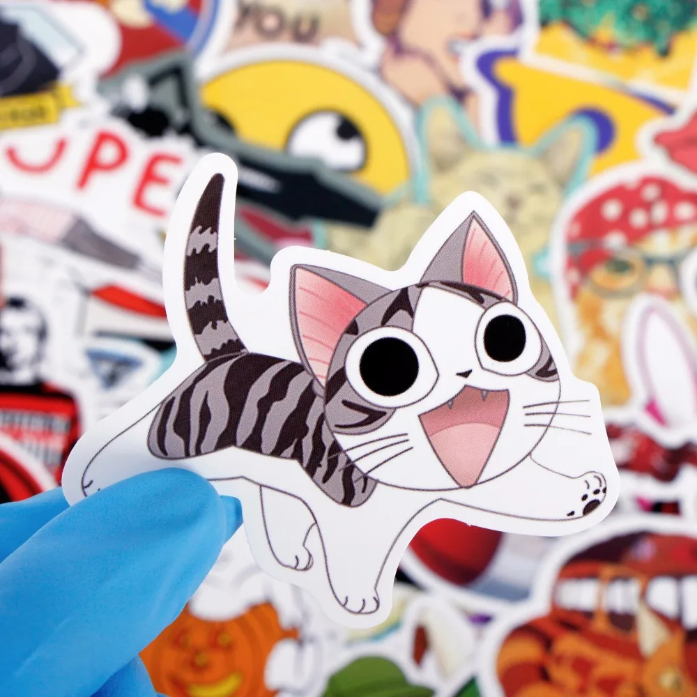 100 шт. наклейки для автомобиля скейтборда багажа виниловые ноутбука телефона