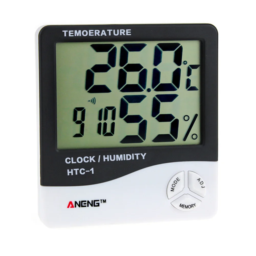 

Weather Station Digital Hygrometer Thermometer LED Display High Precision Temperature Meter Humidity MonitorTester IndoorOutdoor