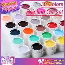 Gelfavor 30 шт./компл. Гель-лак для ногтей, нейл-арта украшения для маникюра из исинской глины для украшения Парфюмерия диспенсер 5 мл био-Гели Soak off УФ Гель-лак! полупостоянная
