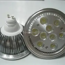 16 шт. ar111 led g53 GU10 9 Вт 12 Вт алюминий точечные теплый белый день белый холодный белый led gu10 Спот 85-265 В