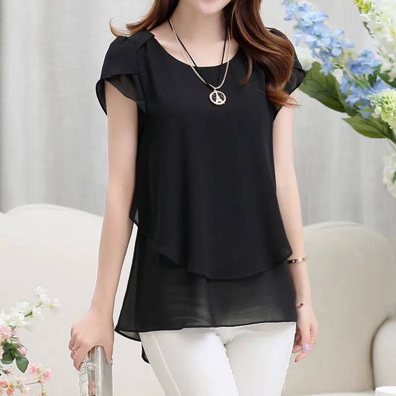 short sleeve chiffon blouse (15)