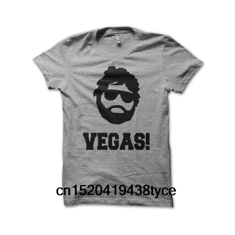 Мужская очень Bad Trip Vegas Hangover светло серая Спортивная футболка|Футболки| |