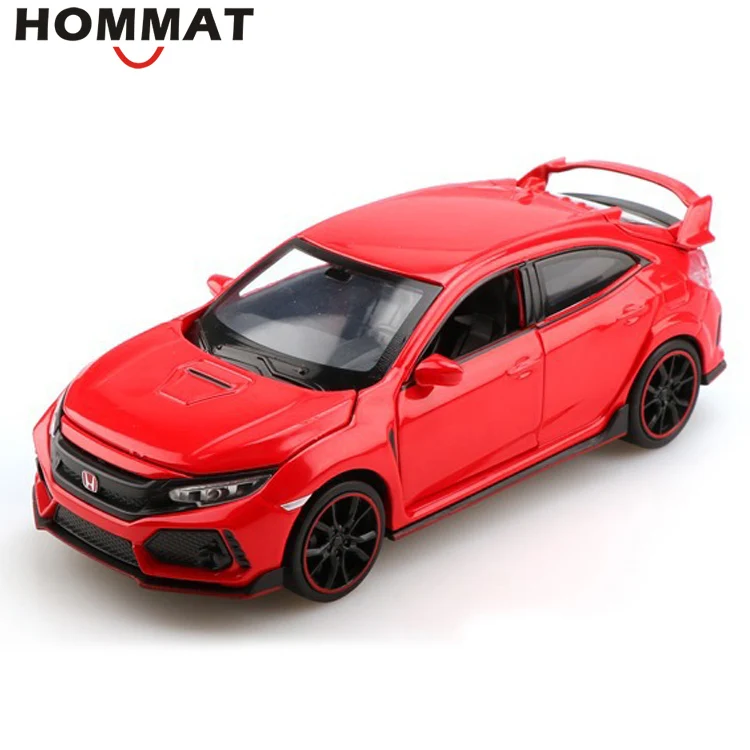 Hommate моделирование 1/32 масштаб Honda Civic Тип R модель машины из сплава 1:32 литье под давлением Автомобили Модель Автомобильные Игрушки транспортные средства игрушки для детей Подарки - Цвет: Red