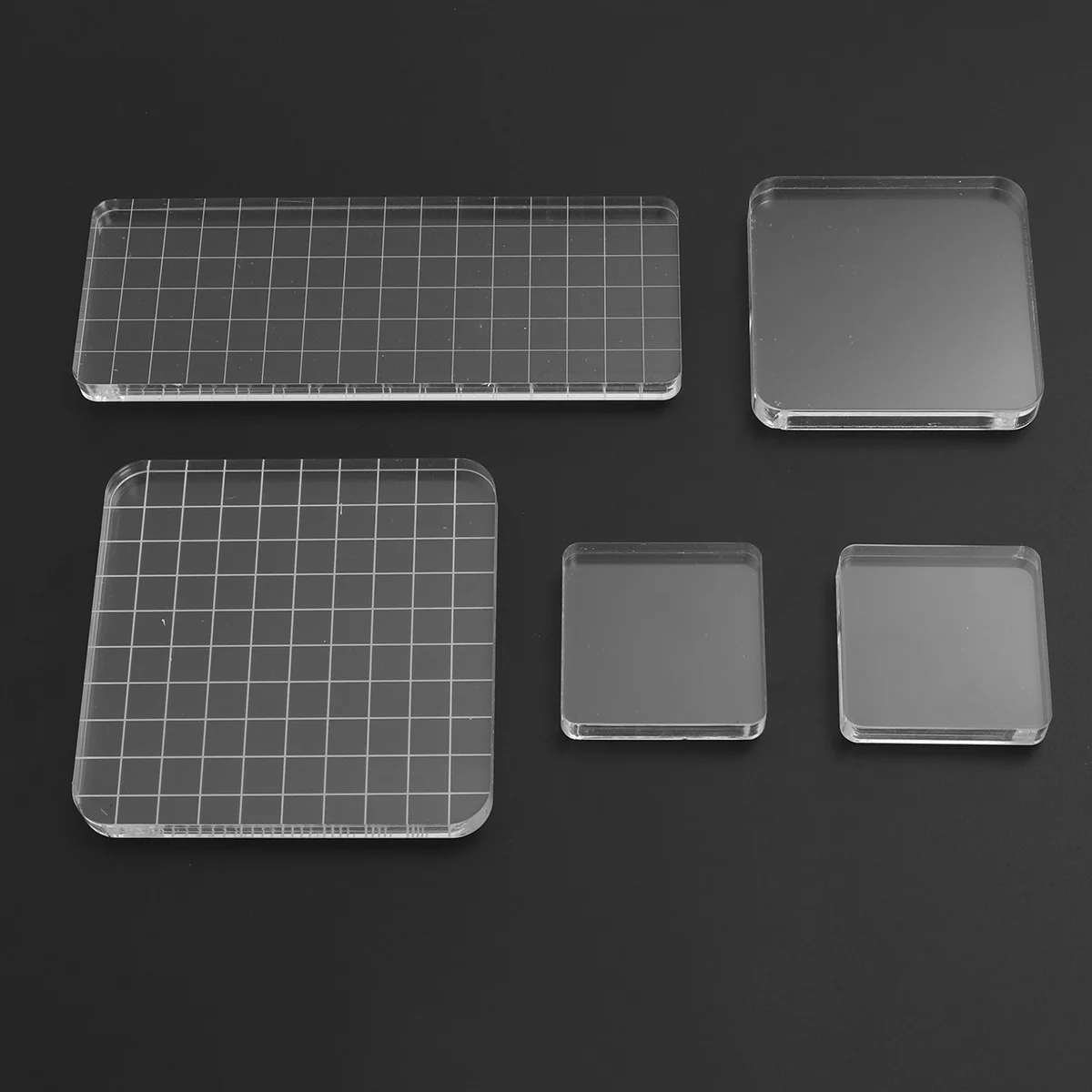 5 шт. акриловый блок Pad прозрачный DIY акриловая ручка уплотнение штамп для штампа