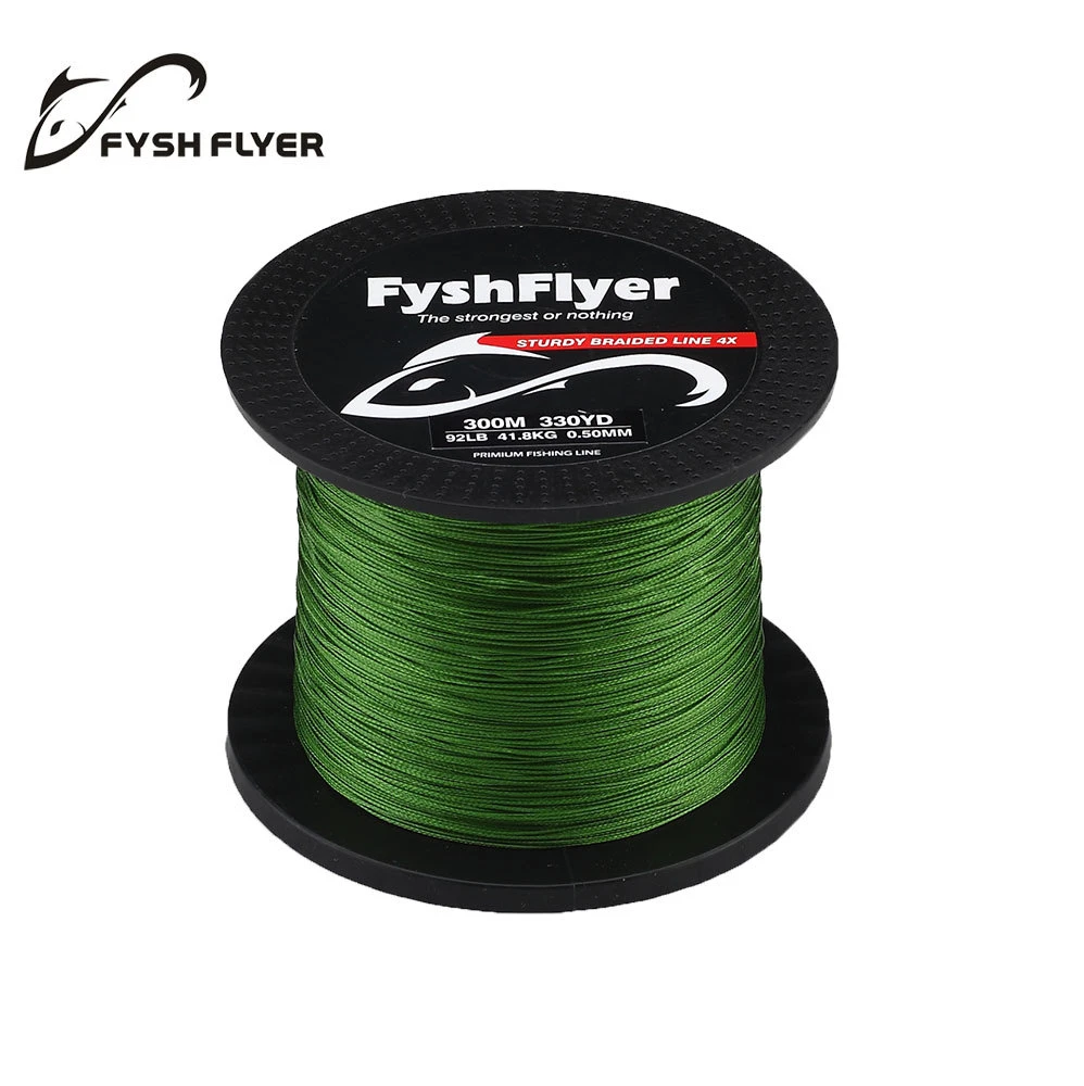 Fyshflyer 4x Pe編組釣りラインの300メートル 330ヤード プレミアム品質 140lb 16 スーパーパワー 頑丈 グレー 青 緑 Power Grip Power Cord For Ps2power Click Aliexpress