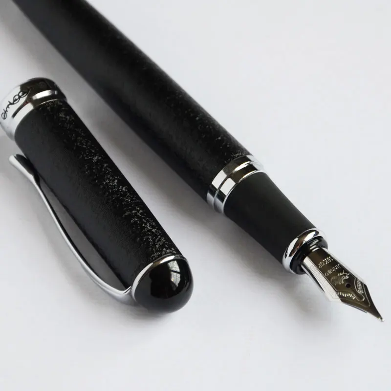 Перьевая ручка JINHAO X750 шероховатая поверхность черный 18KGP 0,7 мм перо с широким основанием офисный бизнес Золотой синий розовый 15 видов цветов выбор JINHAO 750