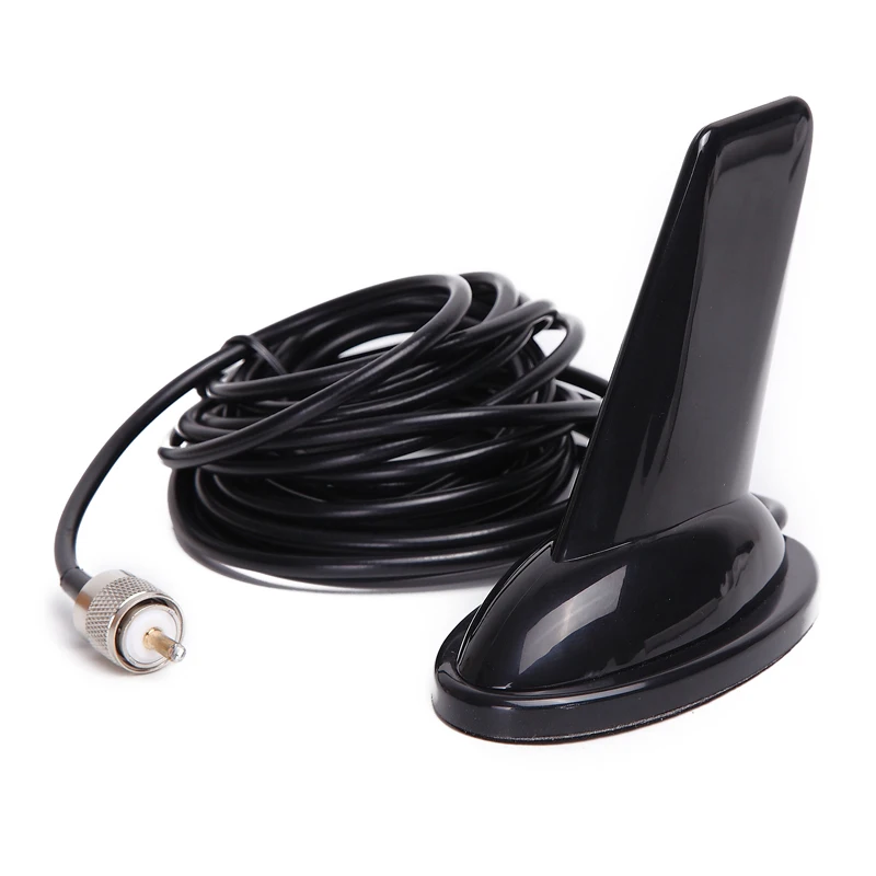 

Dual Band Antenna Aerial Shark fin antenna with 5m pure copper Coaxial Cable for Kenwood Icom TYT QYT Anytone Wouxun Car Radio