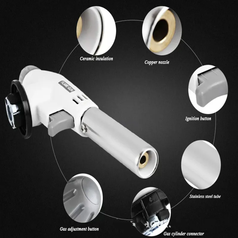 Газовый фонарь, пистолет, фонарь для приготовления пищи, пайка, Бутан, автозажигание, газовая горелка, зажигалка, нагрев, Сварочная горелка, газовая зажигалка