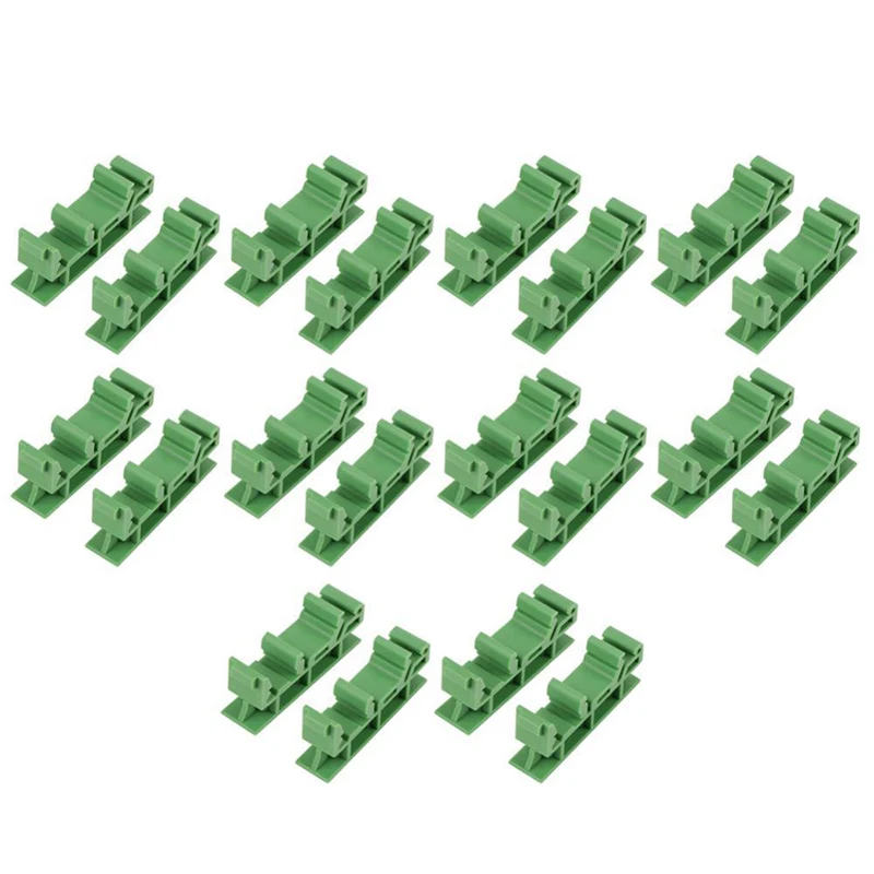 

Reusable 10sets 35mm PCB DIN C45 Rail Adapter Circuit Board Bracket Holder Carrier