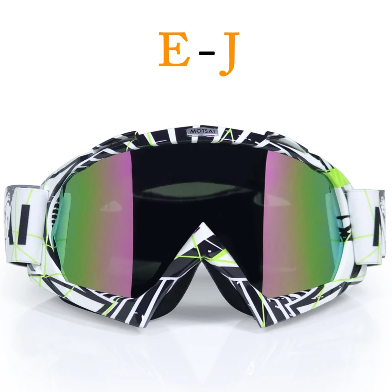 Очки для мотокросса, лыжные, снежные, скейт, очки, шлем, очки, солнцезащитные очки, складные для мотоцикла, грязи, велосипеда, ATV MX, на открытом воздухе, для велоспорта - Цвет: j1
