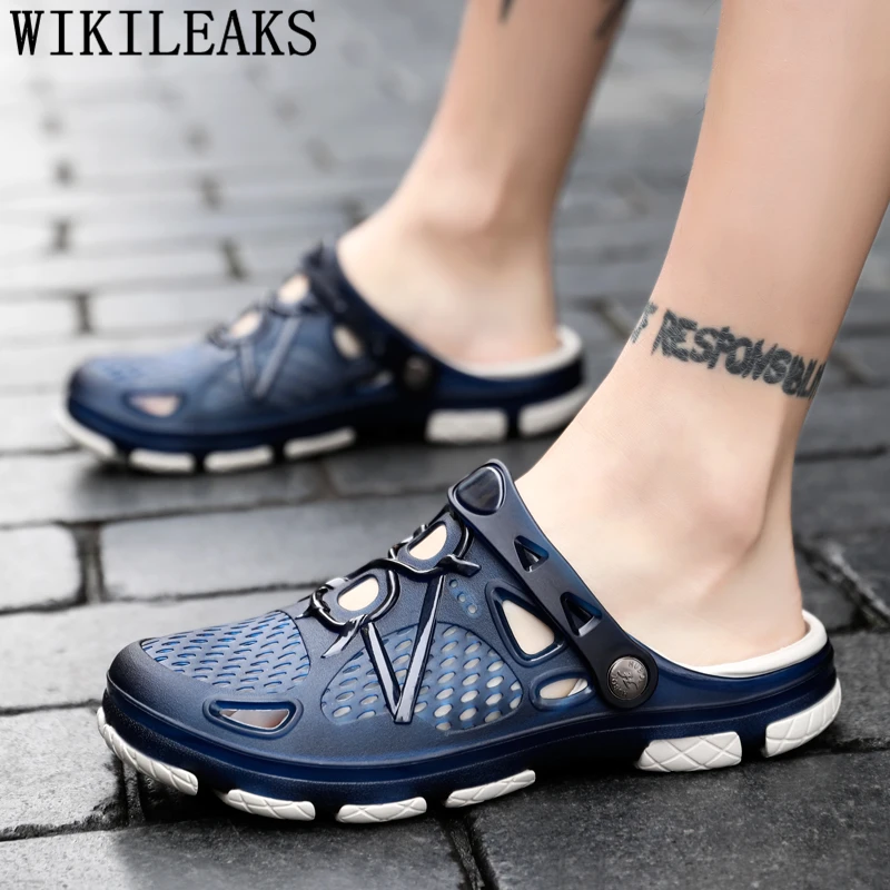 Sandalias hombre/Повседневная Мужская Летняя обувь брендовые уличные сандалии
